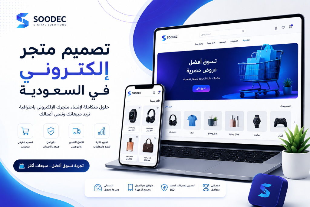 تصميم وتطوير المتاجر الإلكترونية